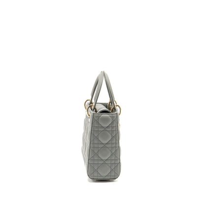 Dior My ABCDior Small Lady Dior Lambskin Stone Grey