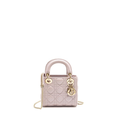 Mini Lady Dior Lambskin Light Pink