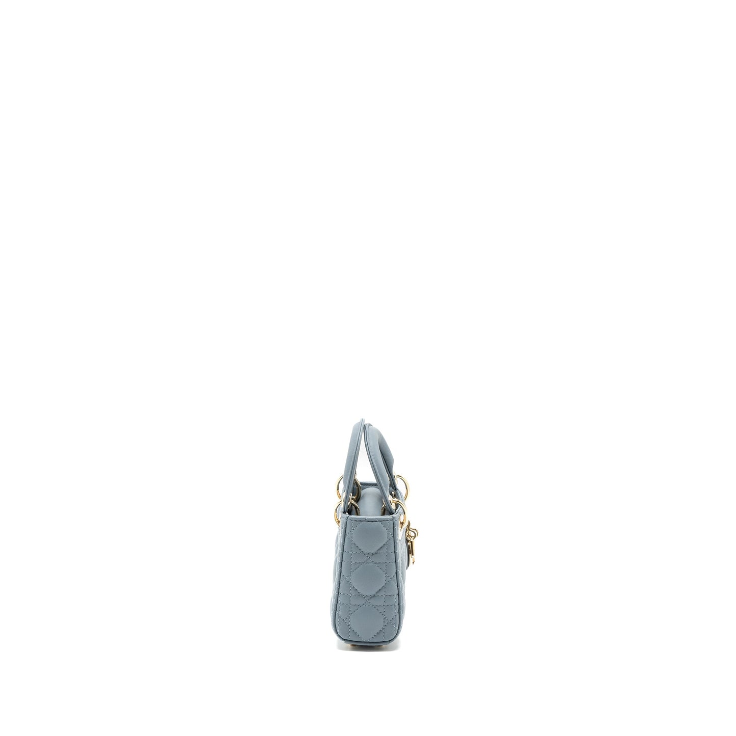Dior Micro Lady Dior Purse cannage lambskin Cloud Blue