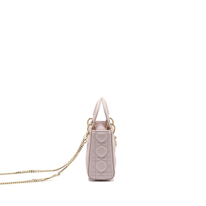 Mini Lady Dior Lambskin Light Pink