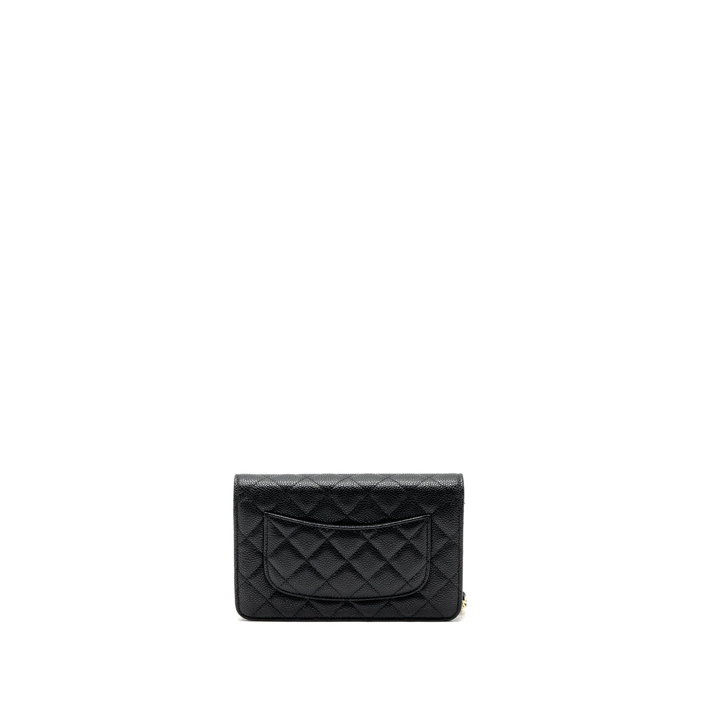 Chanel classic wallet on chain caviar black GHW