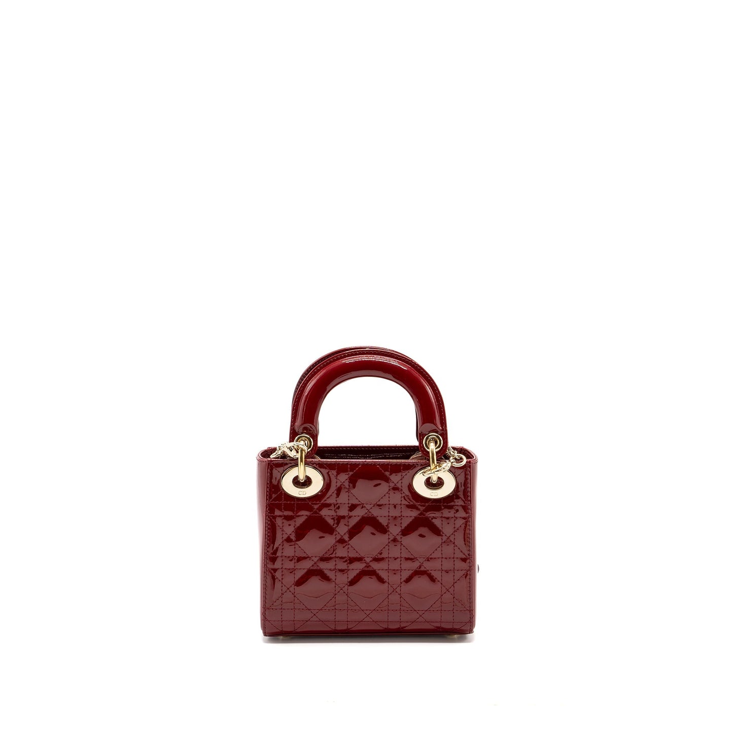 Dior Mini Lady Dior Patent Red