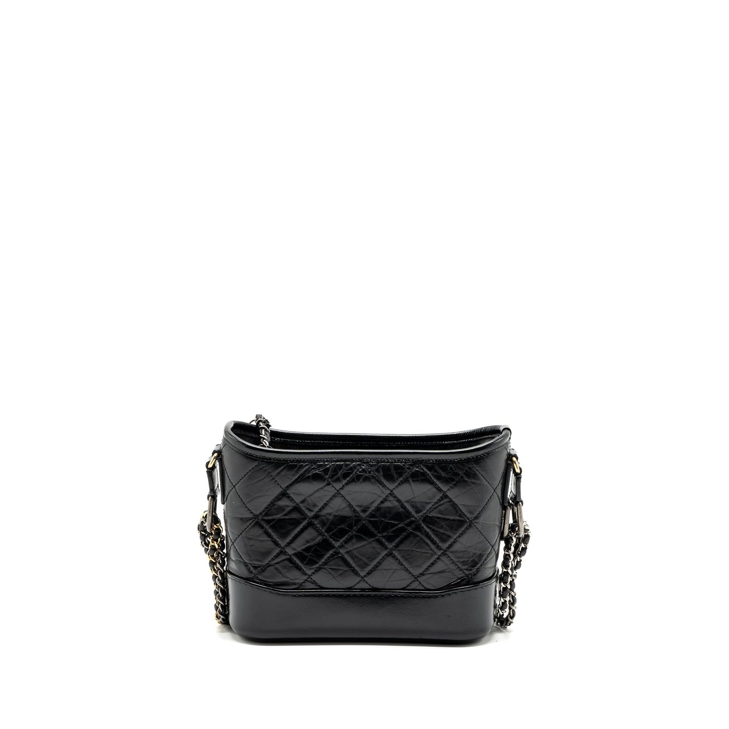 Chanel small Gabrielle hobo bag calfskin black Multicolour hardware