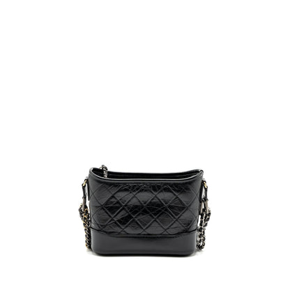Chanel small Gabrielle hobo bag calfskin black Multicolour hardware