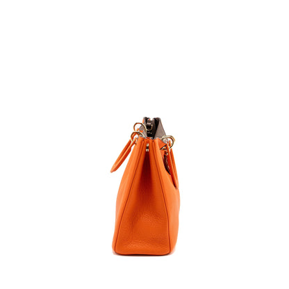 Dior large diorissimo tote Purse calfskin multicolor orange / brown