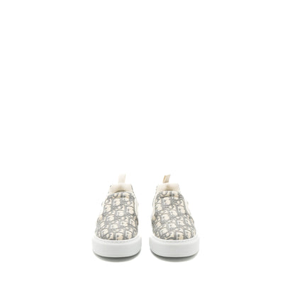 Dior Size 36 Solar Loafers Oblique Embroidery Grey Stone