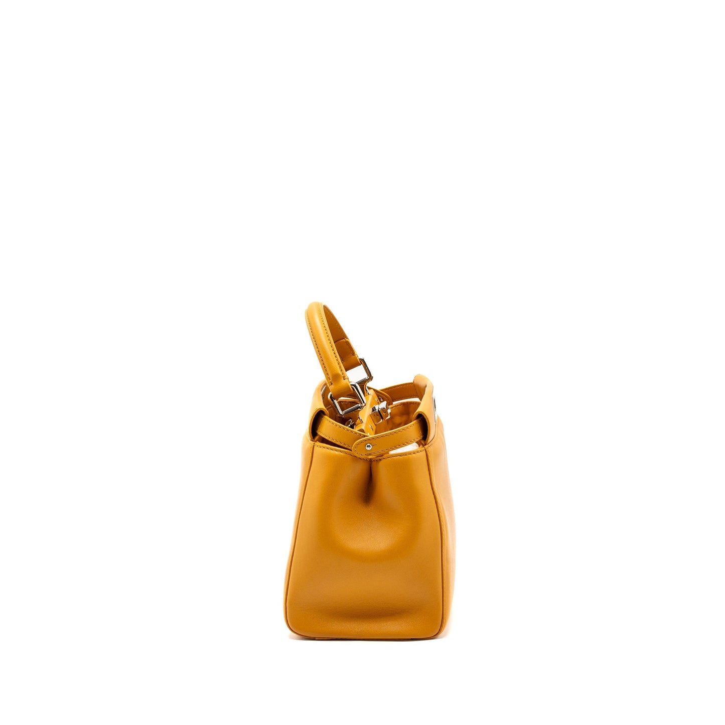 Fendi Mini Peekaboo Lambskin Bright Yellow