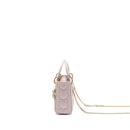 Mini Lady Dior Lambskin Light Pink