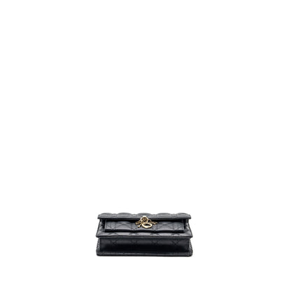 Dior My Dior Daily Chain Pouch Lambskin Black