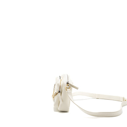 Chanel Small Camera Bag Calfskin White Multicolour Hardware(Microchip)