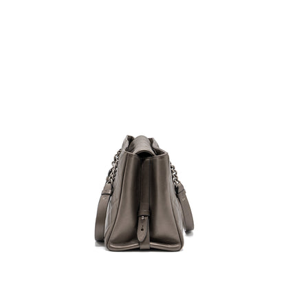Chanel quilted tote bag Goatskin silver ruthenium hardware