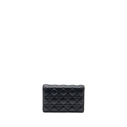 Dior My Dior Daily Chain Pouch Lambskin Black