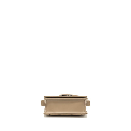 Dior 30 Montaigne Pouch with Shoulder strap lambskin beige black hardware