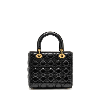 Dior Medium Lady Dior Lambskin Black