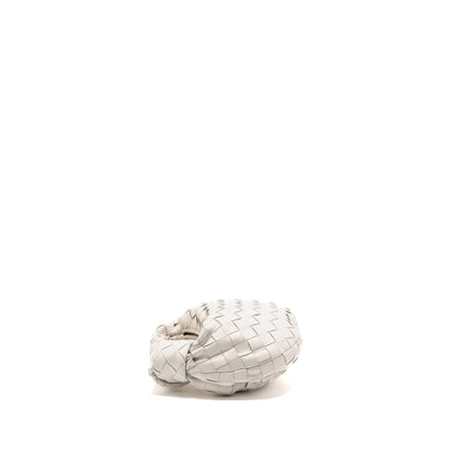 Bottega Veneta Mini Jodie Lambskin White
