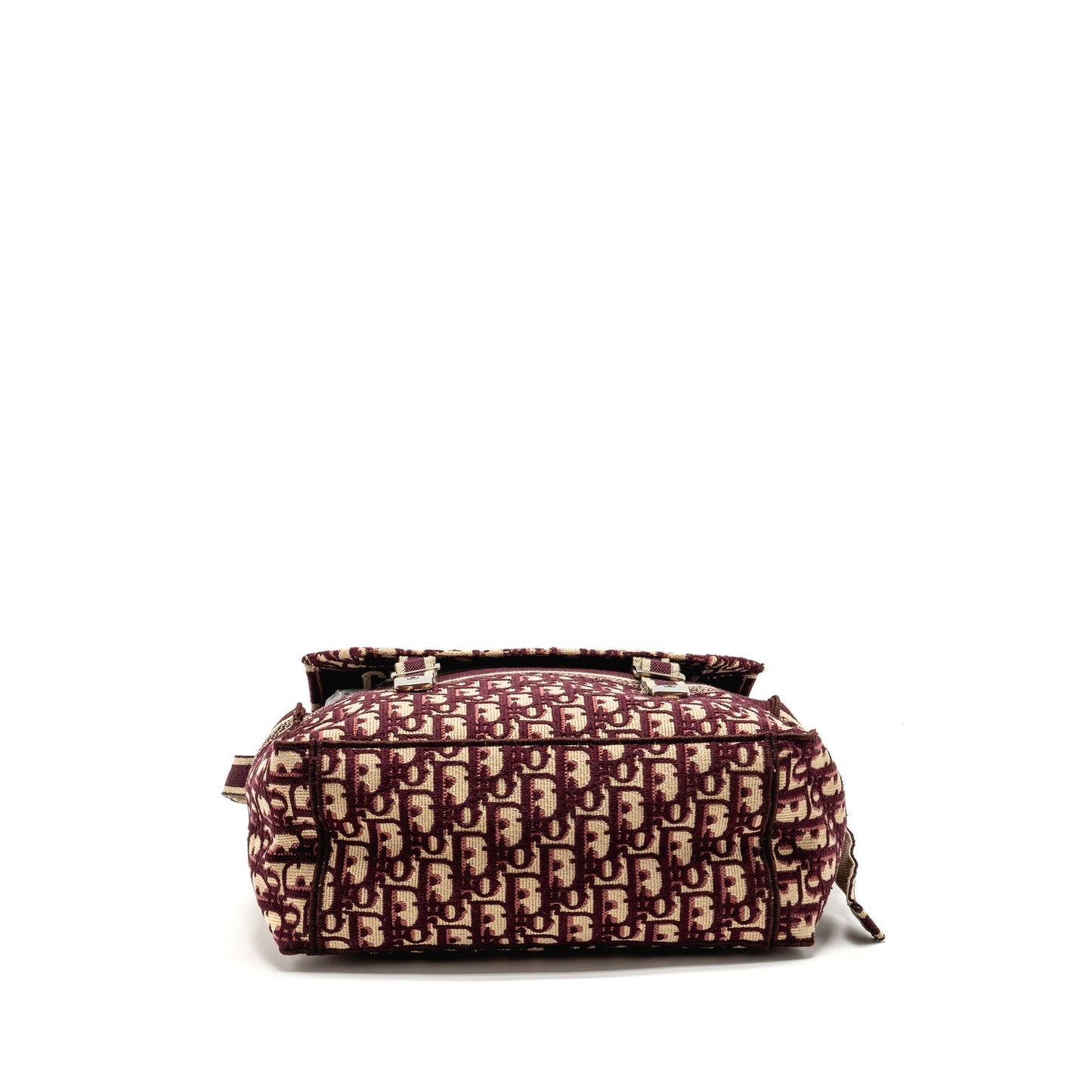 Dior Crossbody Messenger Purse Oblique Canvas Burgundy/Beige