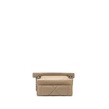 Dior 30 Montaigne Pouch with Shoulder strap lambskin beige black hardware