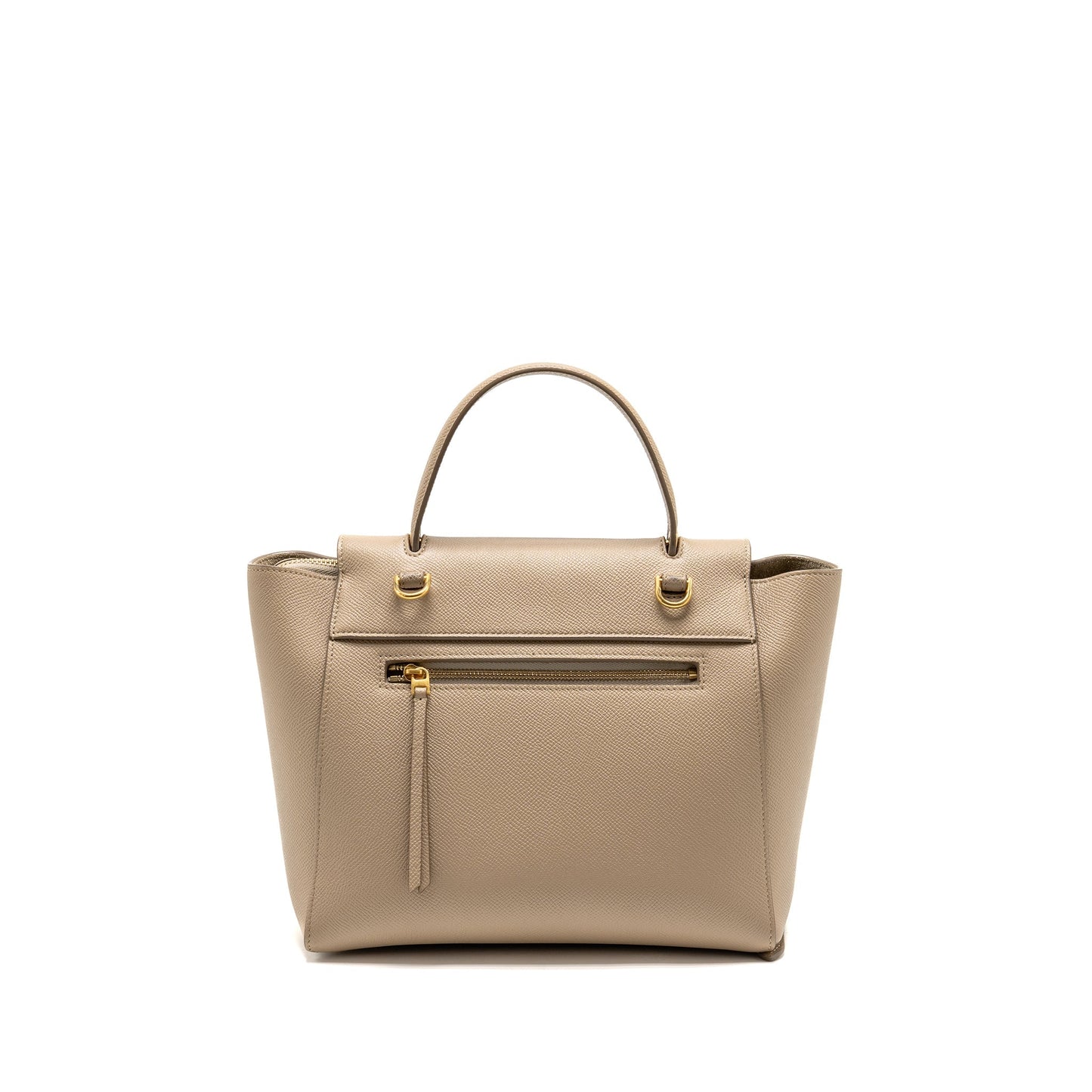 Celine Micro Belt Purse Grained Calfskin Beige