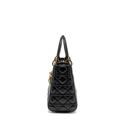 Dior Medium Lady Dior Lambskin Black