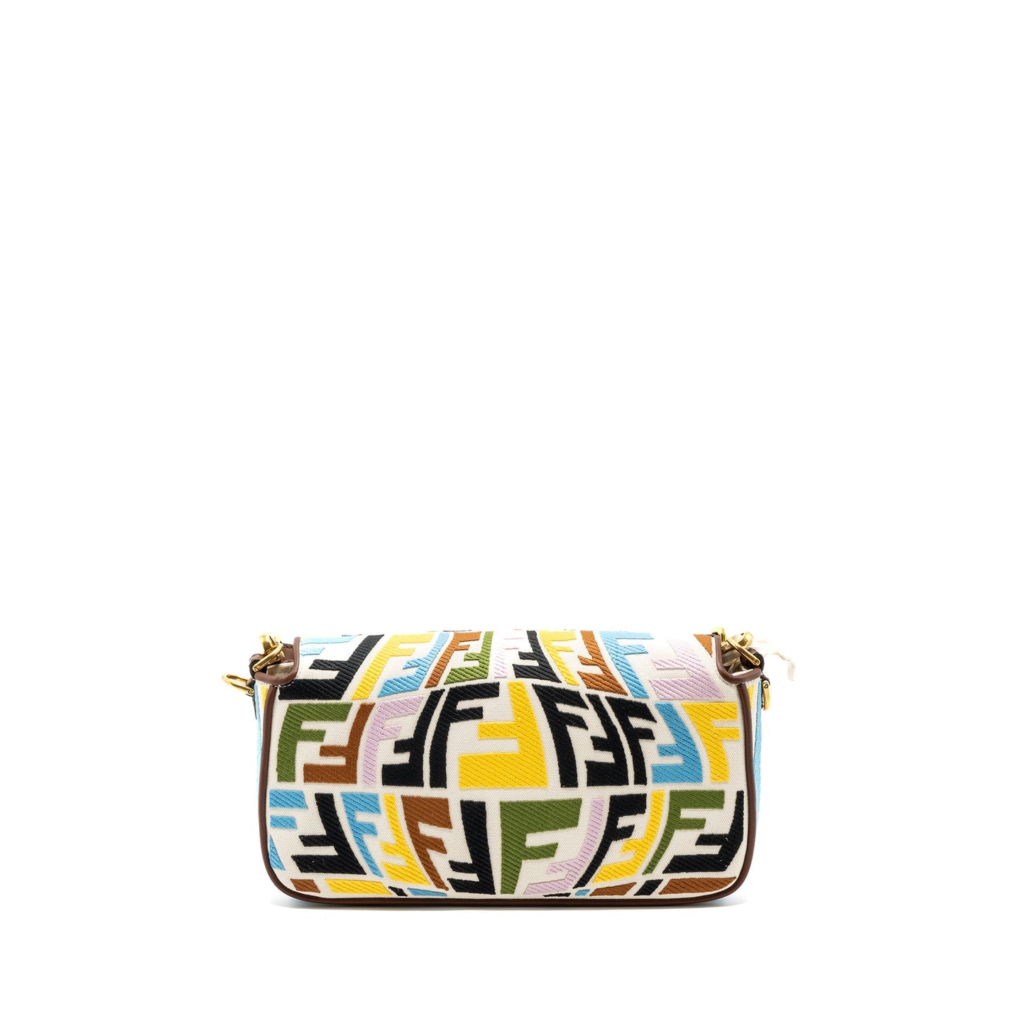 Fendi baguette Purse canvas mulcicolour beige / brown