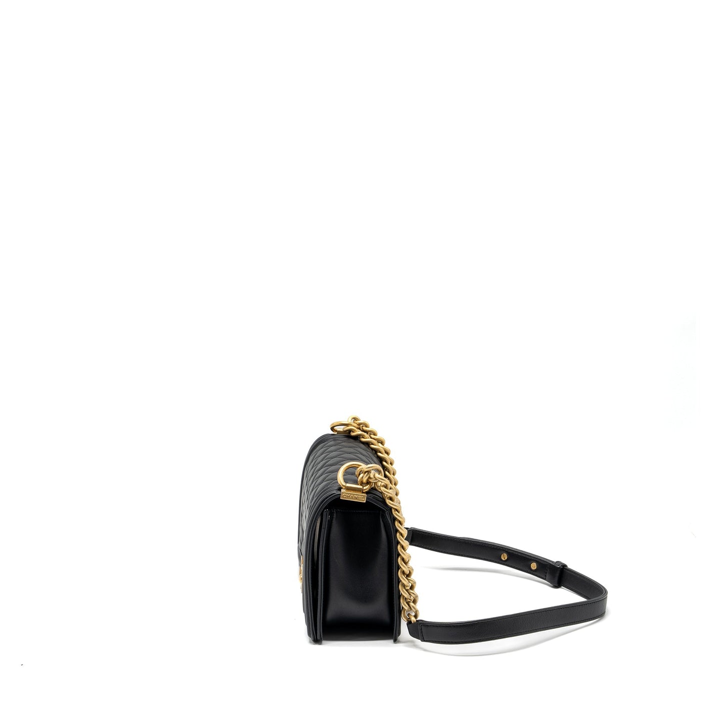 Chanel medium boy bag smooth calfskin black GHW