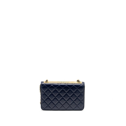 Chanel Trendy CC Wallet On Chain Lambskin Navy LGHW