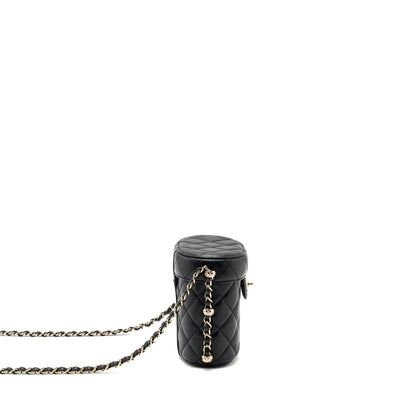 Chanel Vanity With Chain Lambskin Black LGHW(Microchip)
