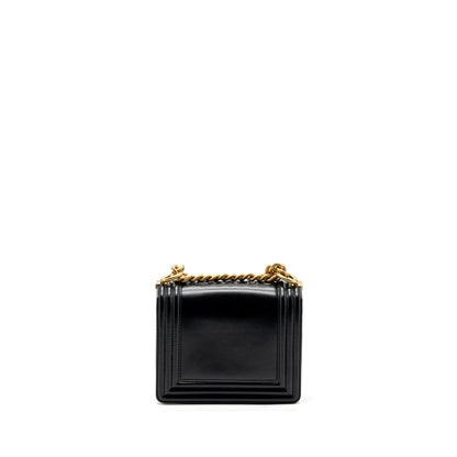 Chanel mini square boy bag limited edition calfskin black GHW (microchip)