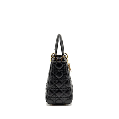 Dior Medium Lady Dior Lambskin Black