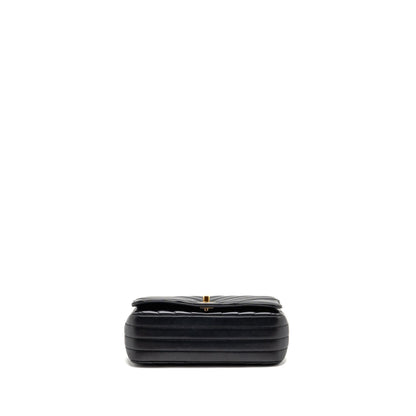 Chanel Chevron Flap bag lambskin black LGHW