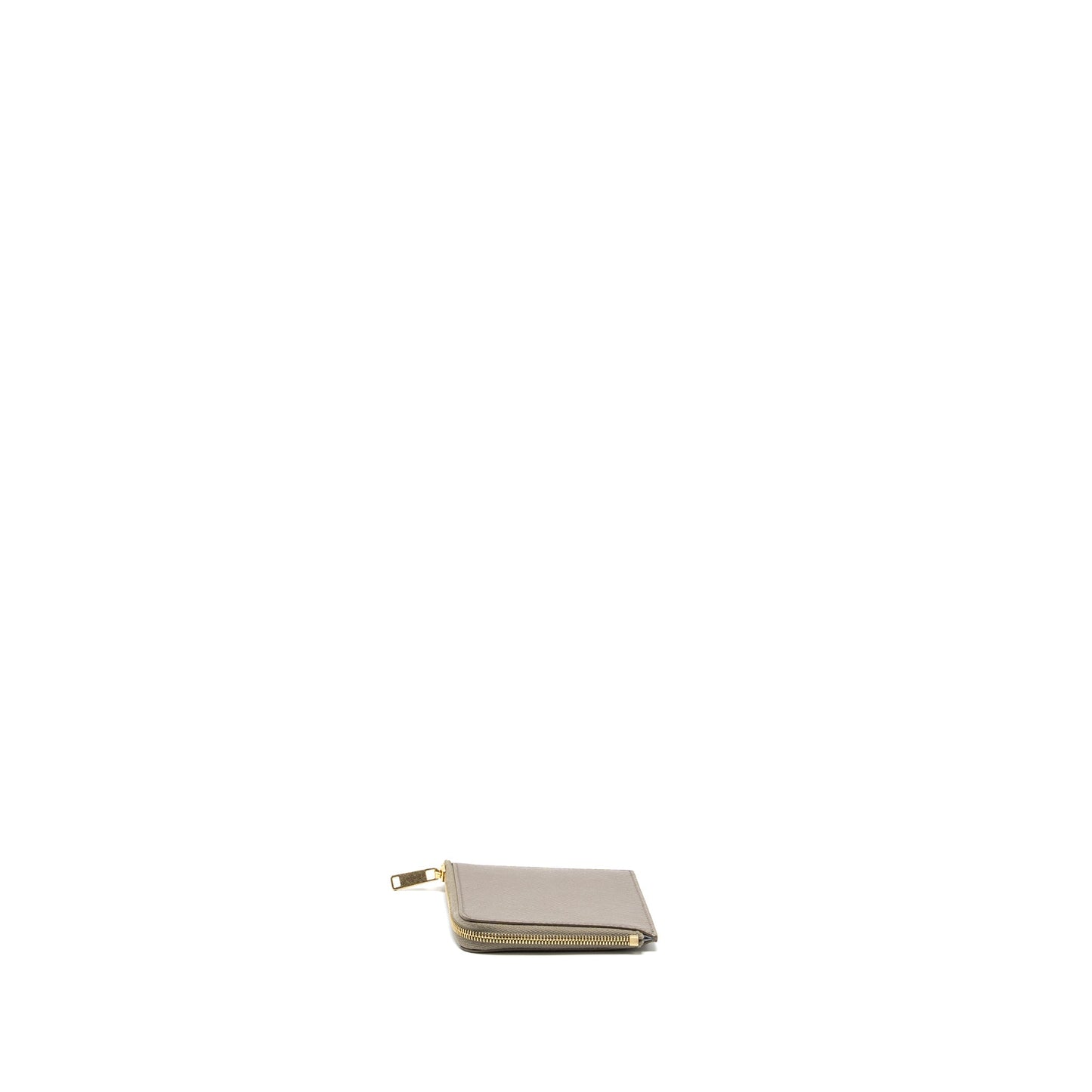 Luxury CELINE Zipped Purse with removable card holder calfskin / lambskin grey / light blue