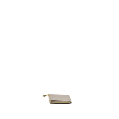 Luxury CELINE Zipped Purse with removable card holder calfskin / lambskin grey / light blue