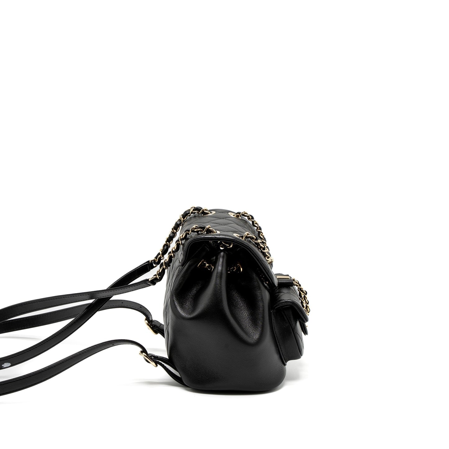 Chanel 23C Duma Mini Backpack Calfskin Black LGHW (Microchip)