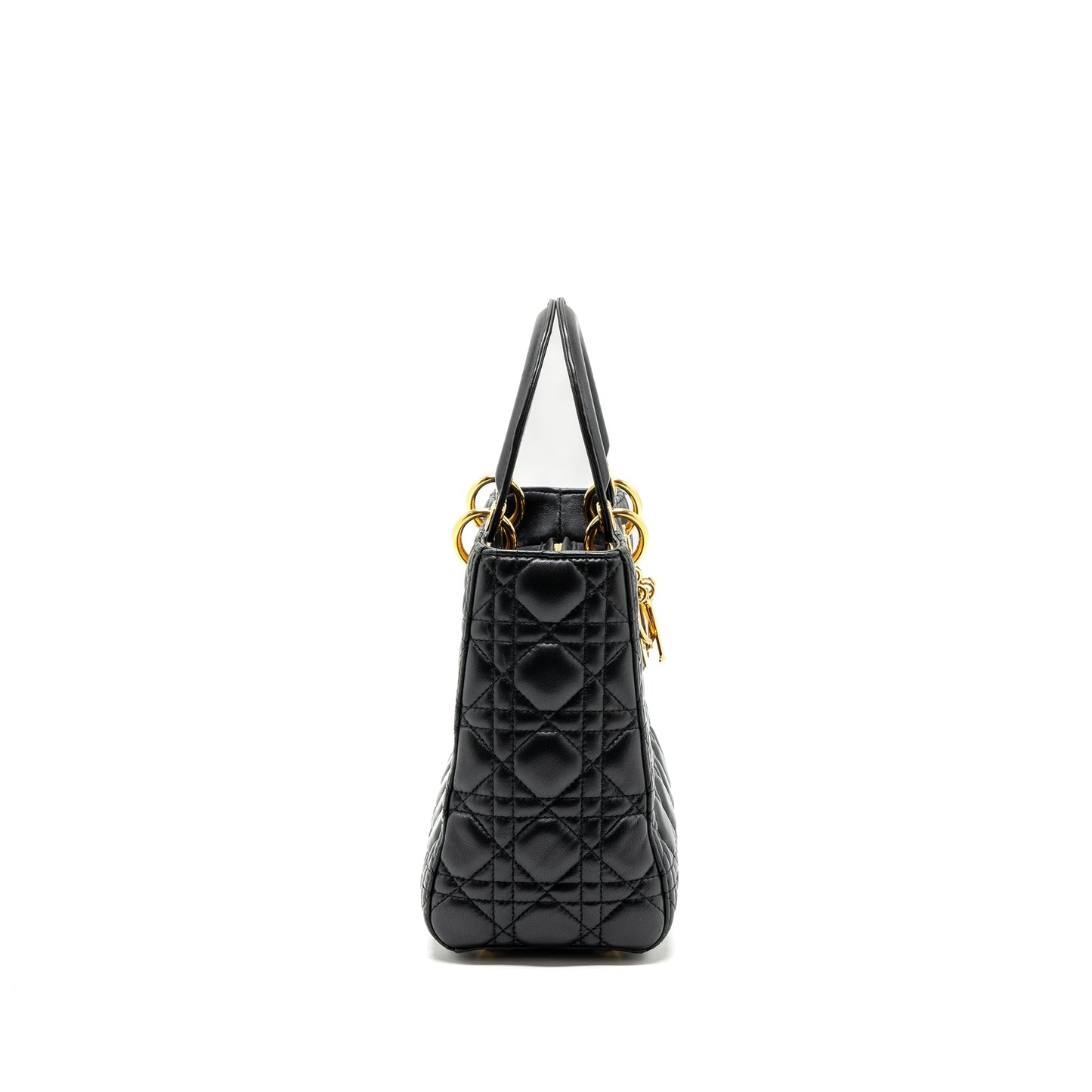 Dior Medium Lady Dior Lambskin Black