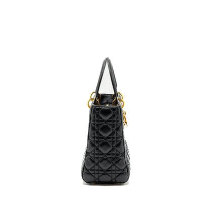 Dior Medium Lady Dior Lambskin Black