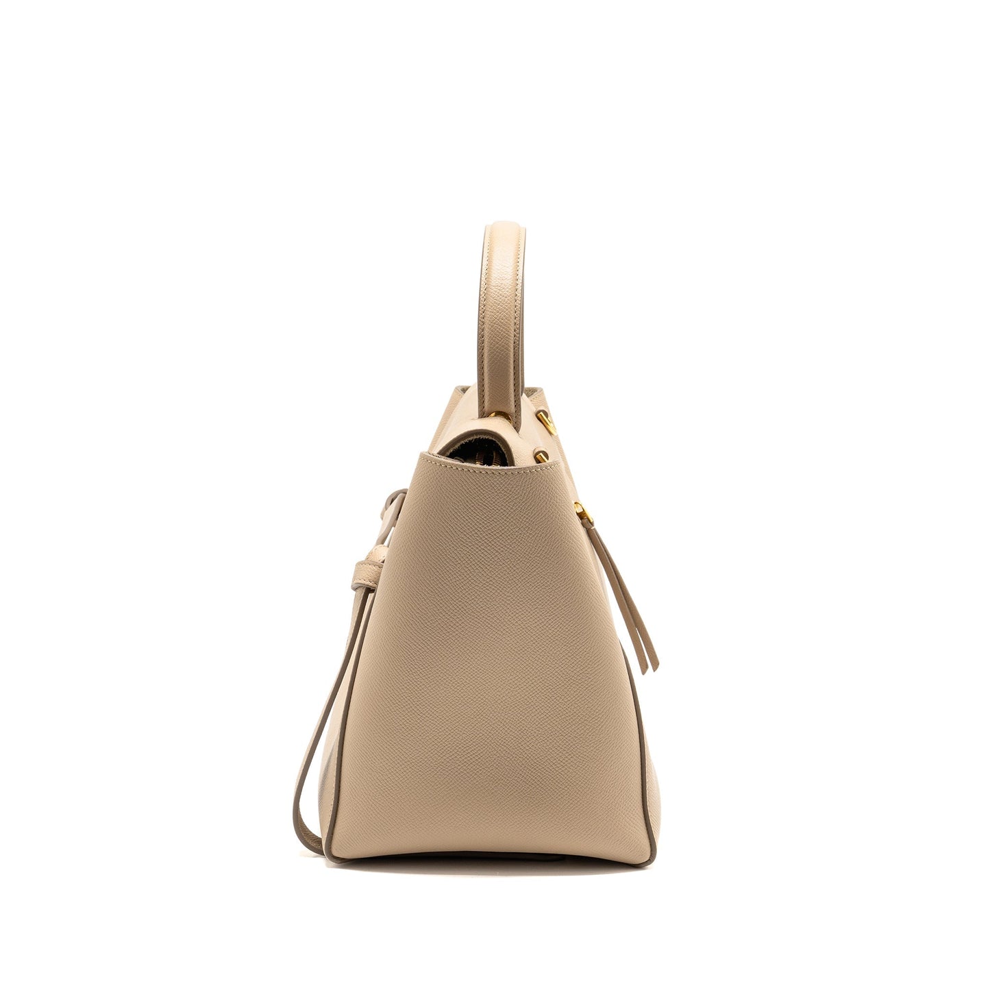 Celine Mini Belt Purse Grained Calfskin Light Taupe