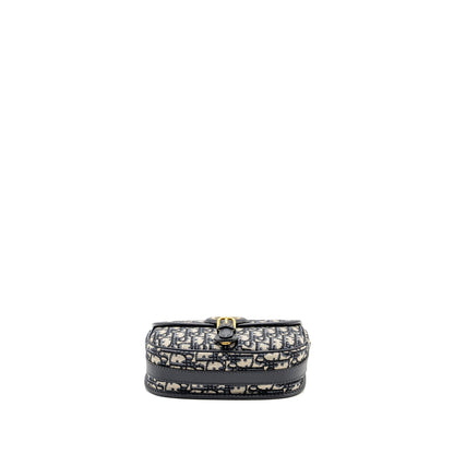 Dior Medium Bobby Purse Blue Dior Oblique Jacquard