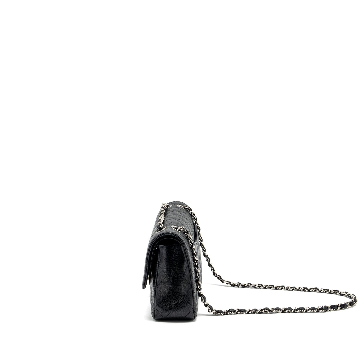 Chanel Medium Classic Double Flap Bag Caviar Black SHW