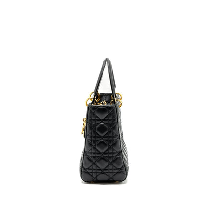 Dior Medium Lady Dior Lambskin Black