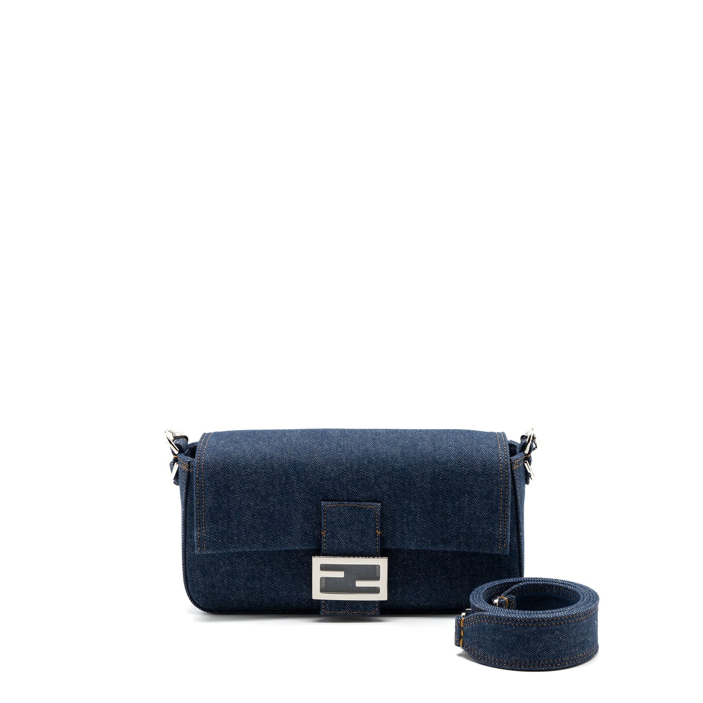 Fendi Baguette Denim Blue