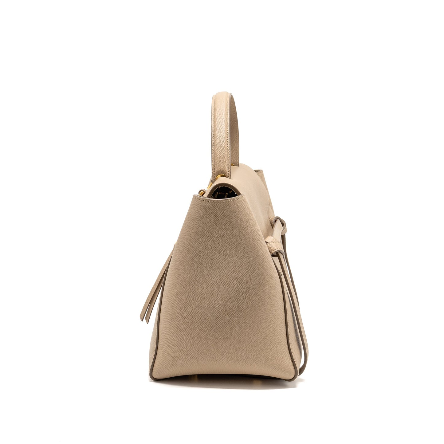 Celine Mini Belt Purse Grained Calfskin Light Taupe