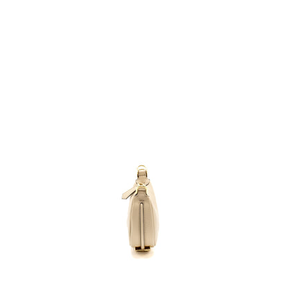Fendi Nano Fendigraphy Leather Charm Calfskin Beige