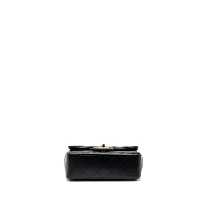 Chanel Mini Rectangular Flap Bag Lambskin Black LGHW