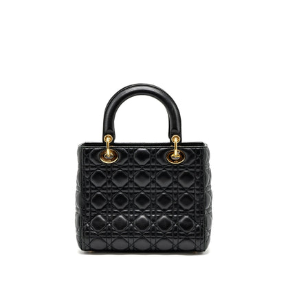 Dior Medium Lady Dior Lambskin Black