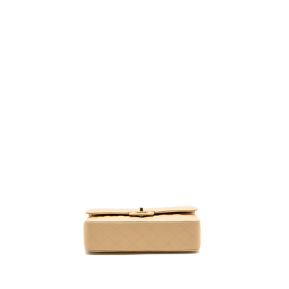 Chanel Medium Classic Double Flap Bag Caviar Beige GHW