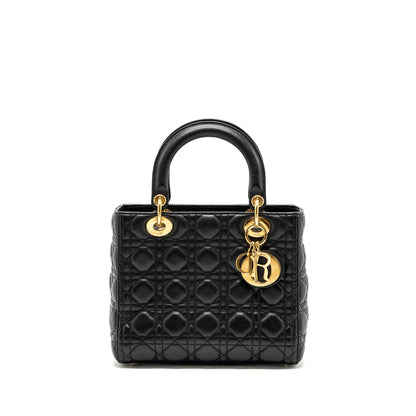 Dior Medium Lady Dior Lambskin Black