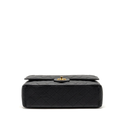 Chanel Maxi Classic Double Flap Bag Caviar Black GHW