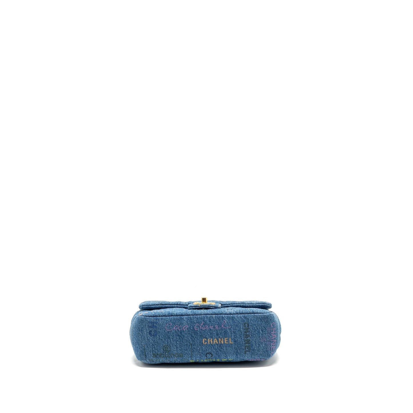 Chanel 22P Flap bag denim blue GHW (microchip)