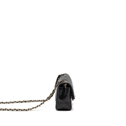 Chanel Mini Rectangular Flap Bag Lambskin Black LGHW