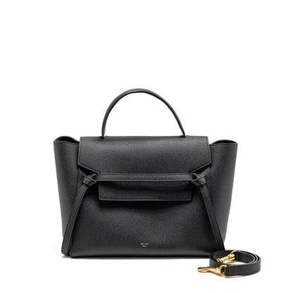 Celine Mini Belt Purse Calfskin Black